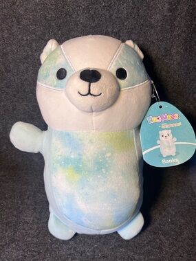 Squishmallows HugMees Banks the Badger plush toy